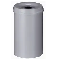 V-Part Afvalbak | Metaal | Grijs | 20L | Open | Vlamdovend | Ø260x420(h)mm 