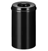 V-Part Afvalbak | Metaal | Zwart | 20L | Open | Vlamdovend | Ø260x420(h)mm 