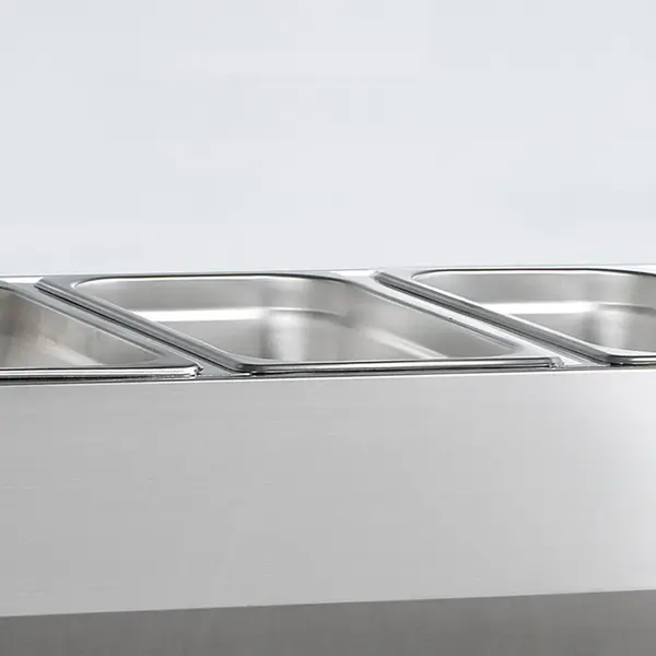 Opzetkoelvitrine | V-LINE | 3x 1/3 GN + 1x 1/2 GN | +2°C/+10°C | 1200x395x425(h)mm