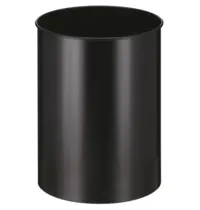 V-Part Afvalbak | Metaal | Zwart | 30L | Open | Ø335x470(h)mm 