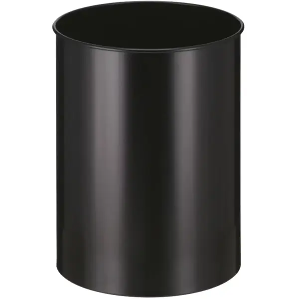 Afvalbak | Metaal | Zwart | 30L | Open | Ø335x470(h)mm