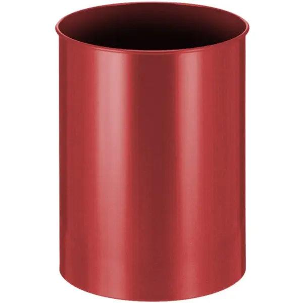 Afvalbak | Metaal | Rood | 30L | Open | Ø335x470(h)mm