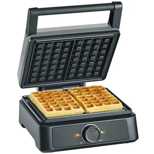 Wafelijzer | Enkel | Belgische Wafels | 1.6kW (230V) | 261x220x112(h)mm