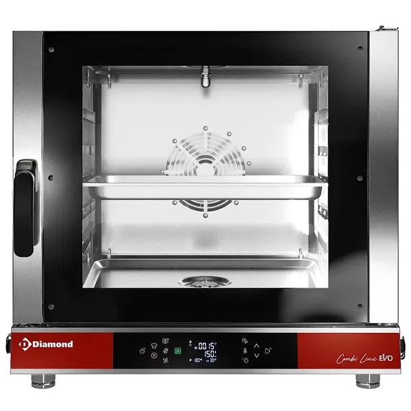 Hetelucht-/Stoomoven | COMBI LINE EVO | 5 Niveaus (1/1 GN) | Elektrisch | 20°C/270°C | 7kW (400V) | Bevochtiging (Automatisch) | Zelfreiniging | 780x910x740(h)mm