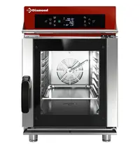 Diamond Hetelucht-/Stoomoven | COMBI SMART EVO | 6 Niveaus (1/1 GN) | Elektrisch | 50°C/270°C | 7kW (400V) | Bevochtiging (Automatisch) | Zelfreiniging | 519x879x783(h)mm
