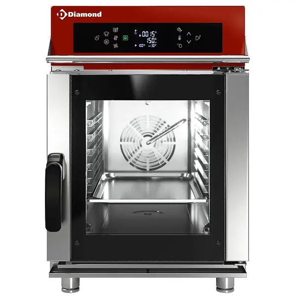 Hetelucht-/Stoomoven | COMBI SMART EVO | 6 Niveaus (1/1 GN) | Elektrisch | 50°C/270°C | 7kW (400V) | Bevochtiging (Automatisch) | Zelfreiniging | 519x879x783(h)mm
