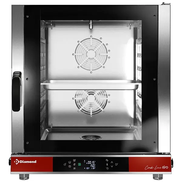 Hetelucht-/Stoomoven | COMBI LINE EVO | 7 Niveaus (1/1 GN) | Elektrisch | 20°C/270°C | 11kW (400V) | Bevochtiging (Automatisch) | Zelfreiniging | 780x910x880(h)mm
