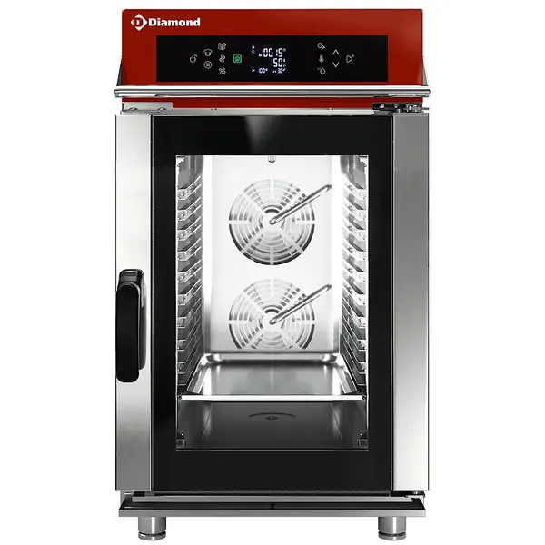 Hetelucht-/Stoomoven | COMBI SMART EVO | 10 Niveaus (1/1 GN) | Elektrisch | 50°C/270°C | 12.5kW (400V) | Bevochtiging (Automatisch) | Zelfreiniging | 519x879x943(h)mm