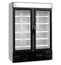 Tefcold Koelkast | NC | 1149L | Wit/Zwart | +2°C/+8°C | Geforceerd | Wielen | 1370x700x2022(h)mm