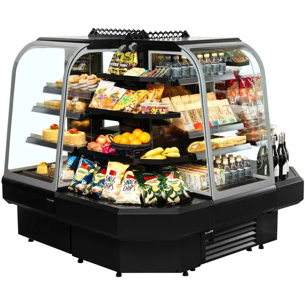 Wandkoeling | NOC | Zwart | 0°C/+6°C | Geforceerd | Open | Optionele Eilandopstelling | 600x740x1395(h)mm
