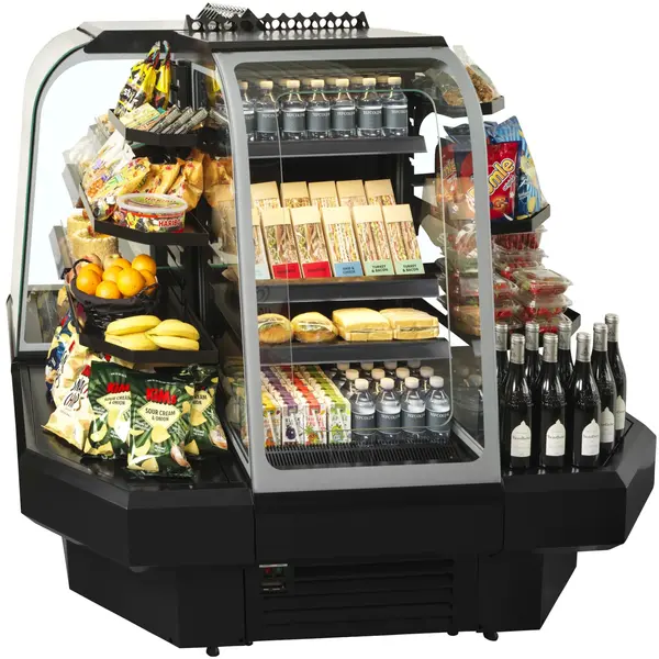 Wandkoeling | NOC | Zwart | 0°C/+6°C | Geforceerd | Open | Optionele Eilandopstelling | 600x740x1395(h)mm