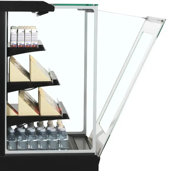 Wandkoeling | NOC | Zwart | 0°C/+6°C | Geforceerd | Open | Optionele Eilandopstelling | 600x740x1395(h)mm