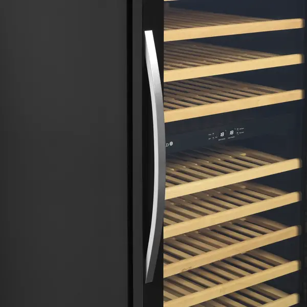 Wijnkoelkast | SERIE TFW | 155L (46x 75cl) | Zwart | 2 Zones | +5°C/+18°C | Statisch + Ventilator | 595x570x820(h)mm