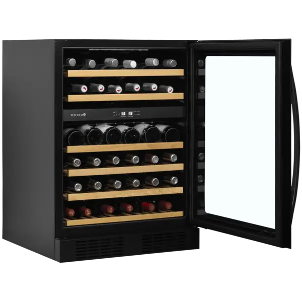Wijnkoelkast | SERIE TFW | 155L (46x 75cl) | Zwart | 2 Zones | +5°C/+18°C | Statisch + Ventilator | 595x570x820(h)mm