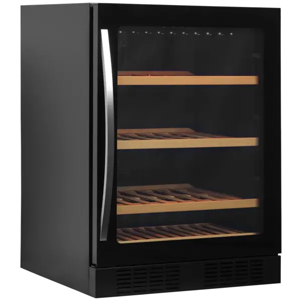 Wijnkoelkast | SERIE TFW | 155L (48x 75cl) | Zwart | 1 Zone | +5°C/+18°C | Statisch + Ventilator | 595x570x820(h)mm