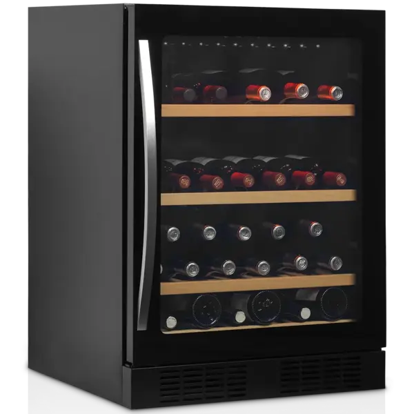 Wijnkoelkast | SERIE TFW | 155L (48x 75cl) | Zwart | 1 Zone | +5°C/+18°C | Statisch + Ventilator | 595x570x820(h)mm