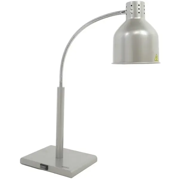 Warmhoudlamp | Zilver | Zwenkbaar | Max. 250W | 268x203x660(h)mm