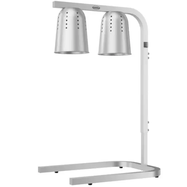 Warmhoudbrug | Aluminium | Hoogte Verstelbaar | Infraroodlampen (2x 250W) | 1/1 GN | 453x360x790(h)mm