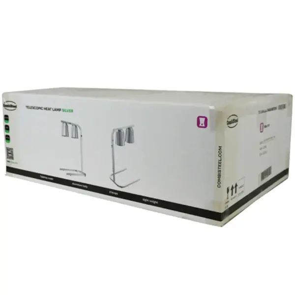 Warmhoudbrug | Aluminium | Hoogte Verstelbaar | Infraroodlampen (2x 250W) | 1/1 GN | 453x360x790(h)mm