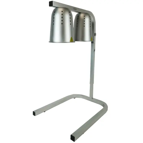 Warmhoudbrug | Aluminium | Hoogte Verstelbaar | Infraroodlampen (2x 250W) | 1/1 GN | 453x360x790(h)mm