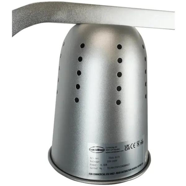 Warmhoudbrug | Aluminium | Hoogte Verstelbaar | Infraroodlampen (2x 250W) | 1/1 GN | 453x360x790(h)mm