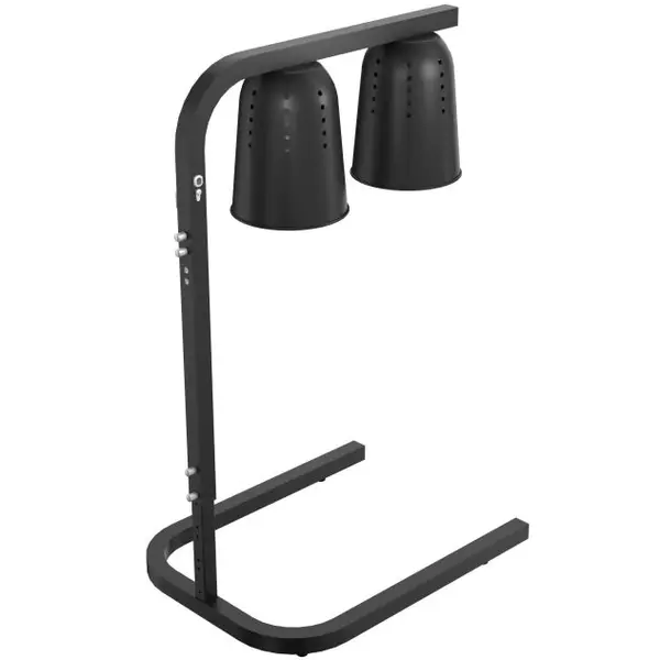 Warmhoudbrug | Zwart | Hoogte Verstelbaar | Infraroodlampen (2x 250W) | 1/1 GN | 453x360x790(h)mm