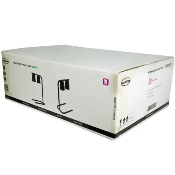 Warmhoudbrug | Zwart | Hoogte Verstelbaar | Infraroodlampen (2x 250W) | 1/1 GN | 453x360x790(h)mm