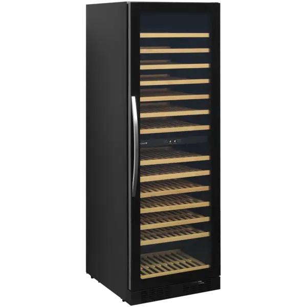 Wijnkoelkast | SERIE TFW | 416L (163x 75cl) | Zwart | 2 Zones | +5°C/+18°C | Statisch + Ventilator | 595x680x1760(h)mm