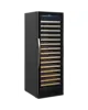 Tefcold Wijnkoelkast | SERIE TFW | 426L (165x 75cl) | Zwart | 1 Zone | +5°C/+18°C | Statisch + Ventilator | 595x680x1760(h)mm 