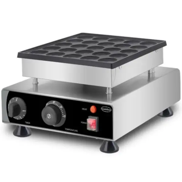 Poffertjesplaat | 50–300°C | RVS | Elektrisch | 0.9kW (230V) | 300x330x190(h)mm