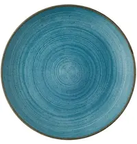 Churchill Coupeborden | STONECAST RAW | Porselein | Turquoise | 12 Stuks | Ø260mm 