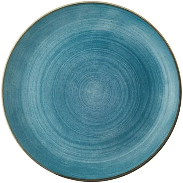 Coupeborden | STONECAST RAW | Porselein | Blauw | 12 Stuks | Ø288mm