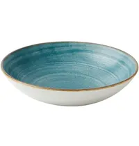 Churchill Coupeschalen | STONECAST RAW | Porselein | Blauw | 12 Stuks | Ø248x36(h)mm