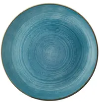 Churchill Coupeborden | STONECAST RAW | Porselein | Blauw | 12 Stuks | Ø165mm 