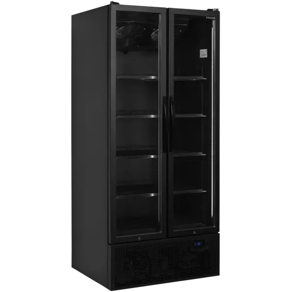 Koelkast | SERIE FS | 707L | Zwart | +2°C/+10°C | Geforceerd | Draaideuren | Wielen | 890x740x1990(h)mm