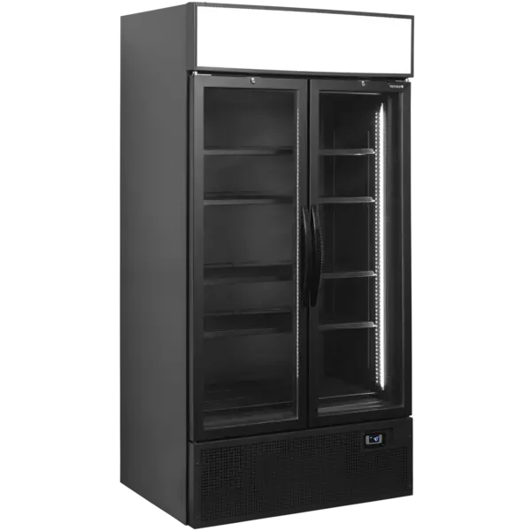Koelkast | SERIE FSC | 796L | Zwart | +2°C/+10°C | Geforceerd | Draaideuren | Wielen | 1000x790x2000(h)mm