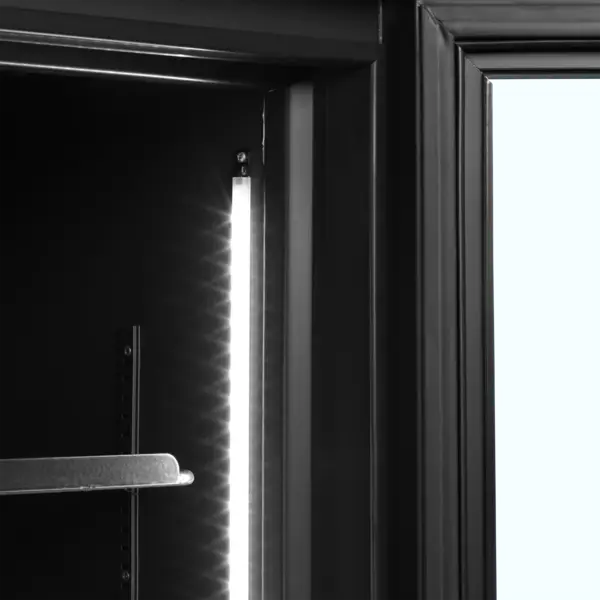 Koelkast | SERIE FSC | 796L | Zwart | +2°C/+10°C | Geforceerd | Draaideuren | Wielen | 1000x790x2000(h)mm