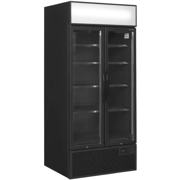 Koelkast | SERIE FSC | 707L | Zwart | +2°C/+10°C | Geforceerd | Draaideuren | Wielen | 890x740x1990(h)mm