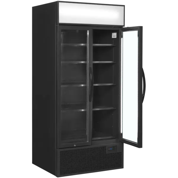 Koelkast | SERIE FSC | 707L | Zwart | +2°C/+10°C | Geforceerd | Draaideuren | Wielen | 890x740x1990(h)mm