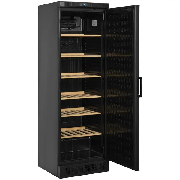 Wijnkoelkast | CPP | 372L (118x 75cl) | Zwart | 1 Zone | +1°C/+18°C | Statisch + Ventilator | 595x640x1840(h)mm