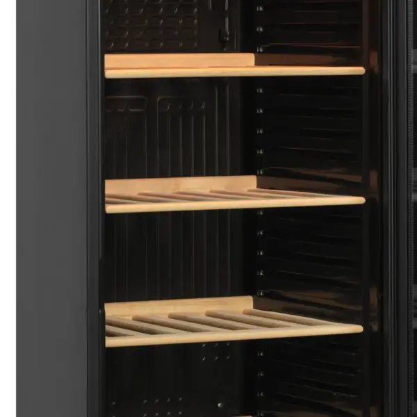Wijnkoelkast | CPP | 372L (118x 75cl) | Zwart | 1 Zone | +1°C/+18°C | Statisch + Ventilator | 595x640x1840(h)mm