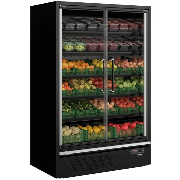 Wandkoeling | GALAXY+ | Zwart | -1°C/+5°C | Geforceerd | Draaideuren | Koppelbaar | Optionele Eilandopstelling | 1330x750x2005(h)mm