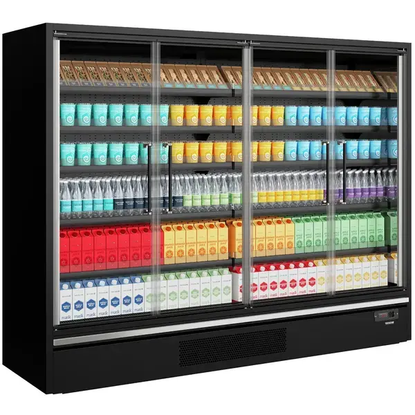 Wandkoeling | GALAXY+ | Zwart | -1°C/+5°C | Geforceerd | Draaideuren | Koppelbaar | Optionele Eilandopstelling | 2580x750x2005(h)mm