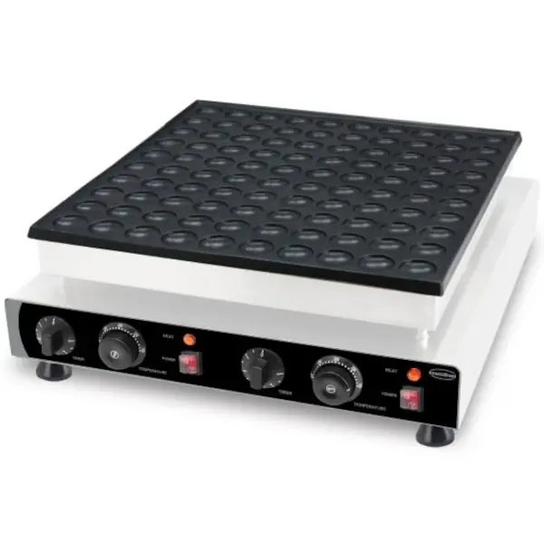 Poffertjesplaat | 50°C/300°C | RVS | Elektrisch | 2.4kW (230V) | 570x540x190(h)mm