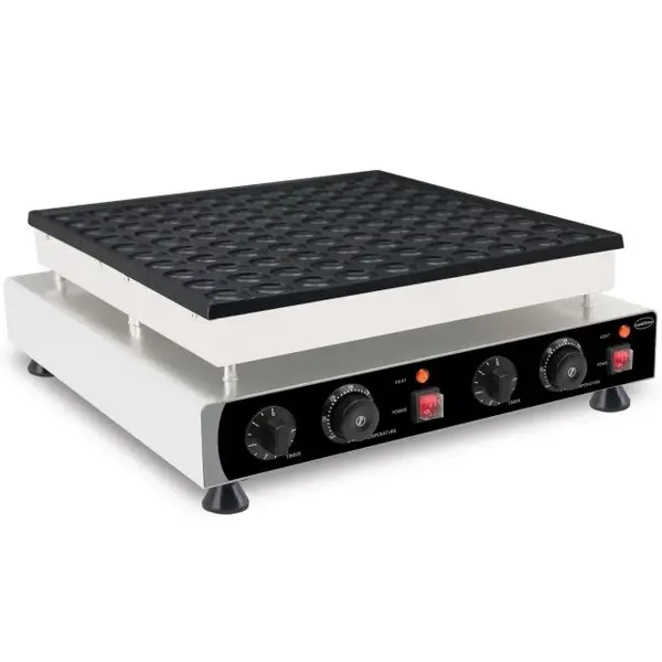 Poffertjesplaat | 50°C/300°C | RVS | Elektrisch | 2.4kW (230V) | 570x540x190(h)mm