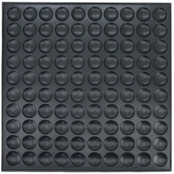 Poffertjesplaat | 50°C/300°C | RVS | Elektrisch | 2.4kW (230V) | 570x540x190(h)mm