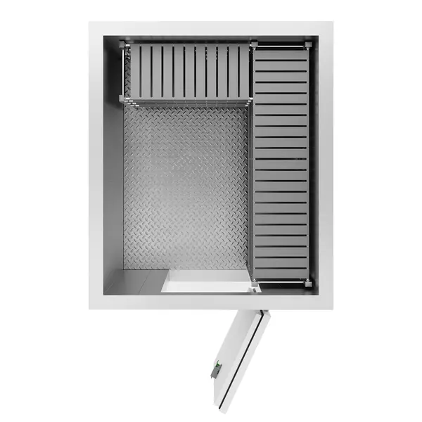 Vriescel | ENTRY LINE | Incl. Motor | 5.1m³ | -10°C/-25°C | Isolatie 100mm | 230V | 1660x1960x2200(h)mm