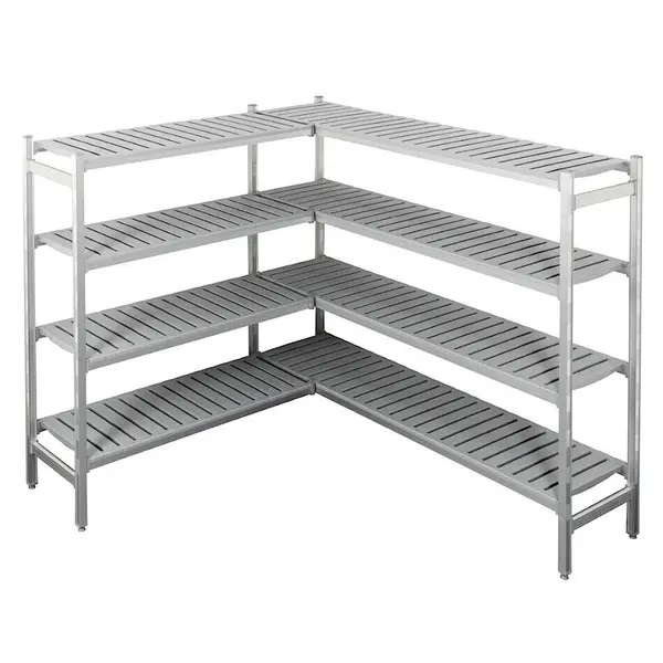 Rekwerk | ENTRY LINE | COM-7087.0035 | L-Vorm | 4 Niveaus (Diepte 450) | 1685x1645x1700(h)mm