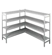 CombiSteel Rekwerk | ENTRY LINE | COM-7087.0025 | L-Vorm | 4 Niveaus (Diepte 450) | 1385x1645x1700(h)mm 