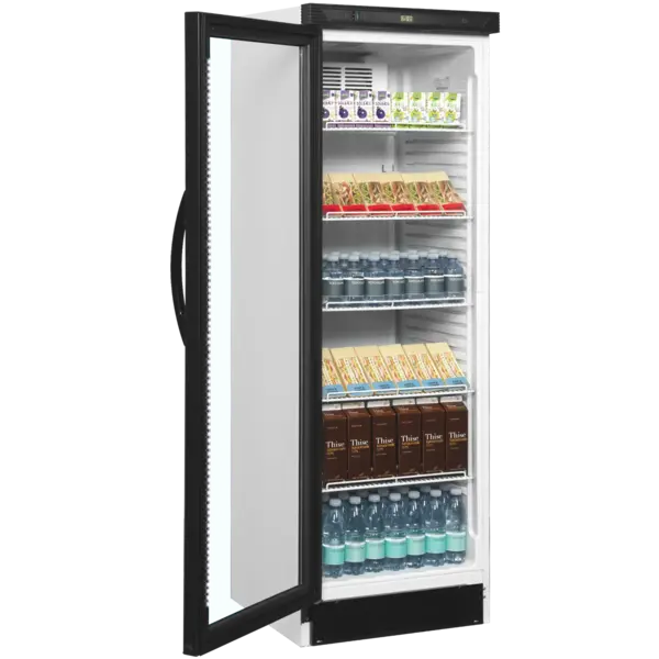 Drankenkoeling | SERIE CEV | 358L | Wit/Zwart | +2°C/+10°C | Statisch + Ventilator | Wielen | 595x600x1840(h)mm
